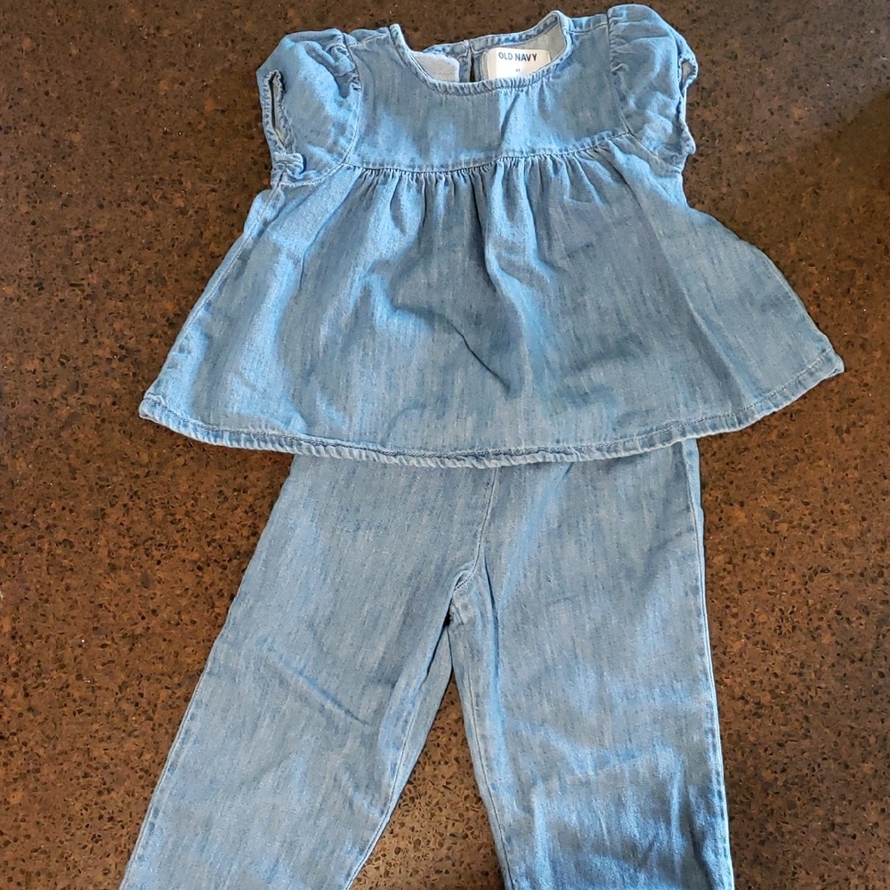 Old Navy Kids Blue Denim Set